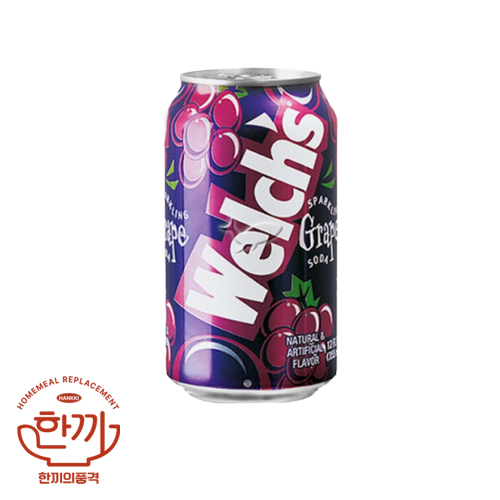 웰치스포도(뚱)355ml캔(농심)