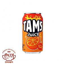 탐스쥬시오렌지(뚱)355ml캔(롯데칠성)