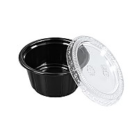 2온스 블랙소스컵(PP)뚜껑