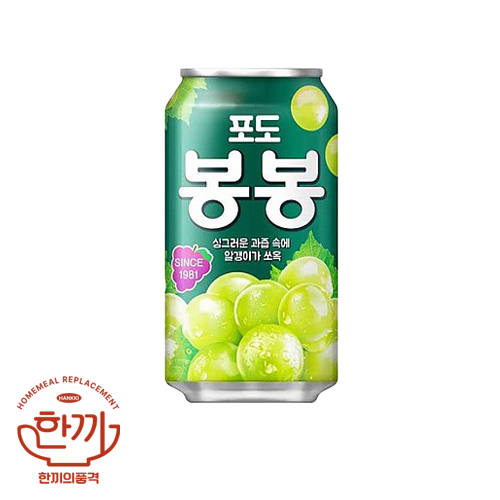포도봉봉(뚱)340ml캔(해태음료)