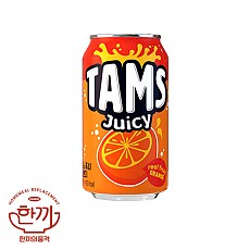 탐스쥬시오렌지(뚱)355ml캔(롯데칠성)